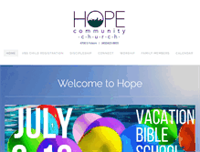 Tablet Screenshot of hopechurchlincoln.org
